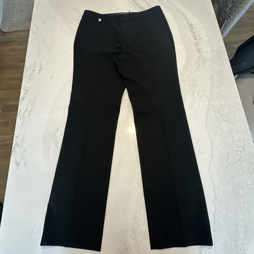 Ralph Lauren Women's Black Label Dress Pant Flat Front Pockets Solid Sz 10 - Picture 6 of 9